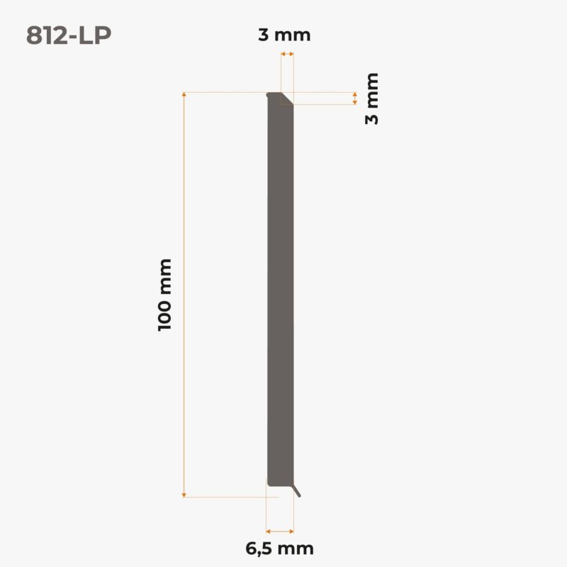 Listwa Przypodłogowa PVC PREMIUM 100 mm QUEST, Samoprzylepna Elastyczna Listwa Cokołowa FLEX, Czarny, 10 m