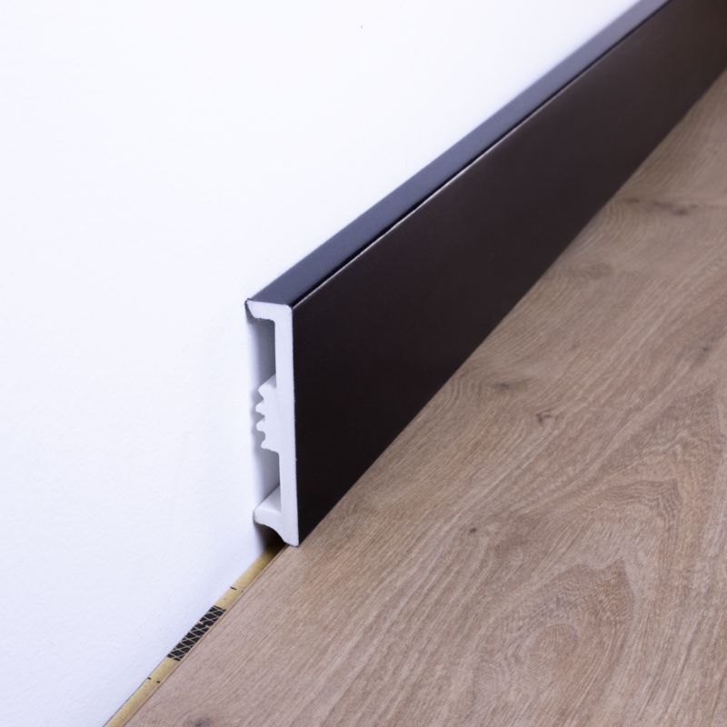 Listwa przypodłogowa GoodHome Avilia 80 mm czarna