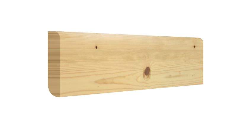 Listwa przypodłogowa GoodHome sosnowa dwustronna 15 x 94 x 2400 mm  round / bullnose