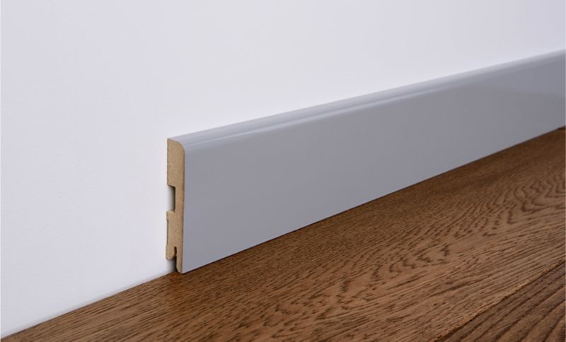 Listwa przypodłogowa MDF Foge LB1 16 x 80 x 2000 mm szara