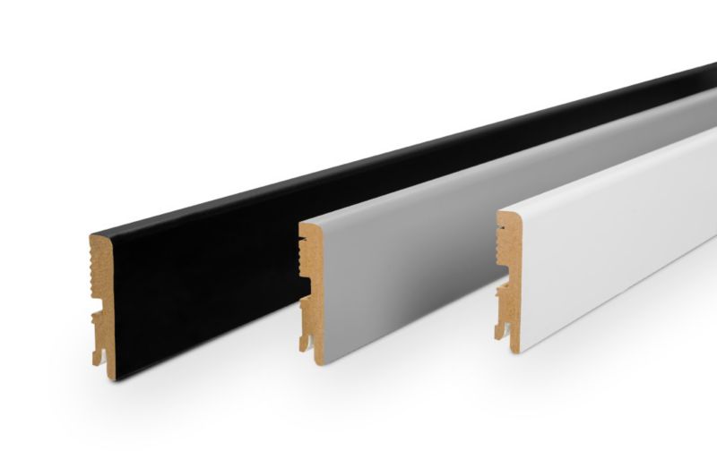 Listwa przypodłogowa MDF Foge LB1 16 x 80 x 2000 mm szara