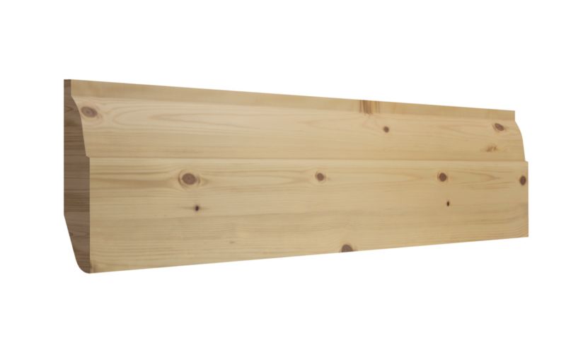 Listwa przypodłogowa sosnowa dwustronna 15 x 94 x 2400 mm  chamfered / ovolo