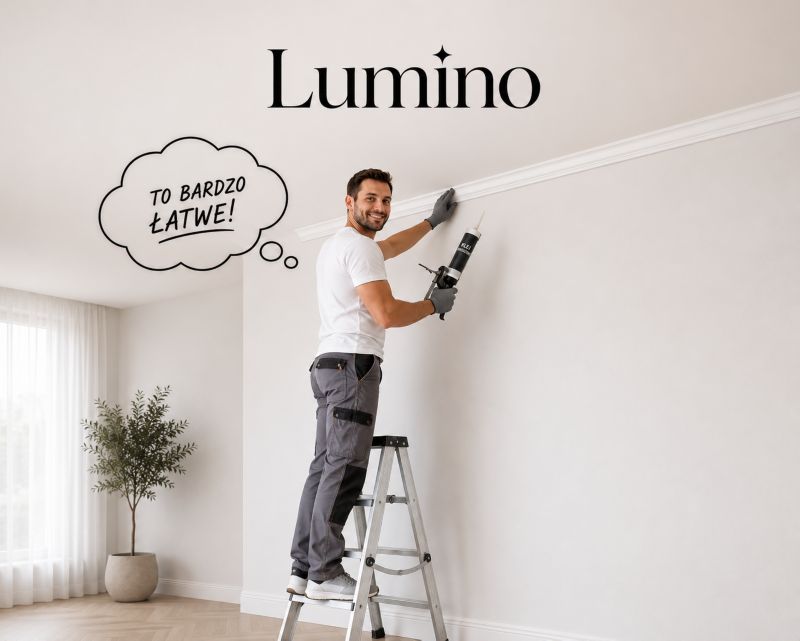 Listwa przysufitowa Lumino biała 50x50mm 2mb polistyren A50 1szt.