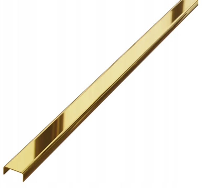 Listwa rektyfikowana 20 mm 270 cm gold satyna