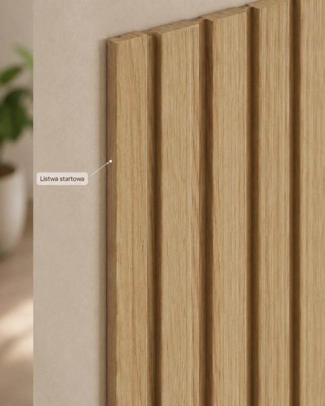 Listwa startowa do boazerii nowoczesnej Dąb Storsund Maxstone 270x3,5cm 1 szt.