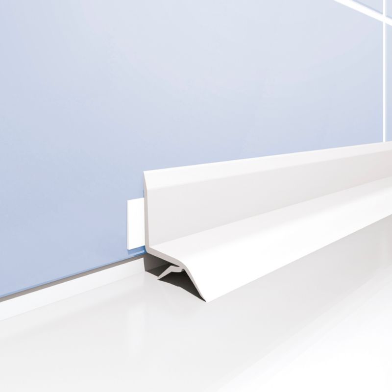 Listwa wannowa PVC 32 mm 2,5 m biała