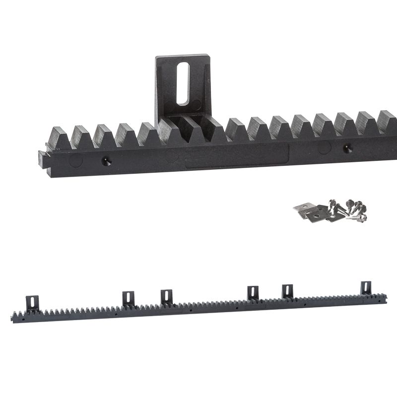 Listwa zębata do bramy PSG tworzywo do 800kg rdzeń stalowy 20mm moduł zęba M4 wkręty 1020mm 1 szt.