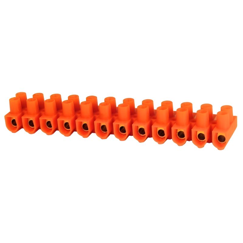 Listwa Zaciskowa 12-Torowa Pawbol 6mm2 41A 400V Pomaranczowa 714030 1 Szt.