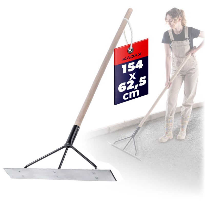 Listwa Zgarniająca KADAX Packa 625x90mm Do Betonu Wylewek Rozprowadzająca Trzonek 1szt.