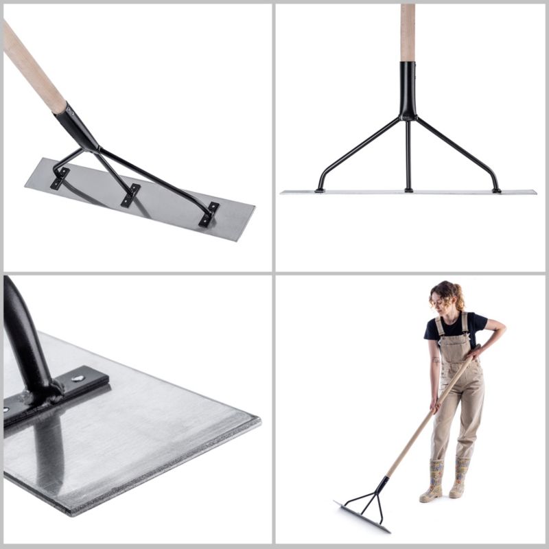 Listwa Zgarniająca KADAX Packa 625x90mm Do Betonu Wylewek Rozprowadzająca Trzonek 1szt.