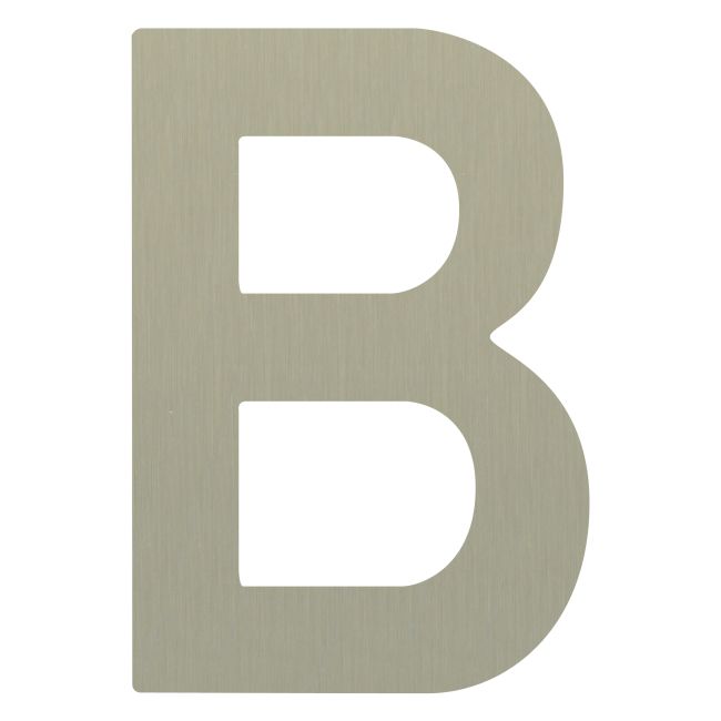 Litera B samoprzylepna 50 mm inox