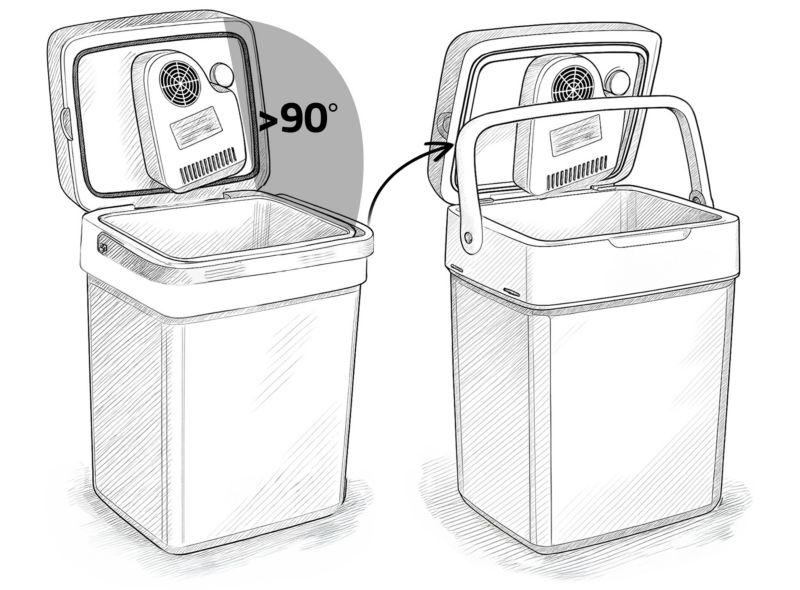 Lodówka turystyczna Berdsen samochodowa 12V/230V USB 26l czarna 1 szt.