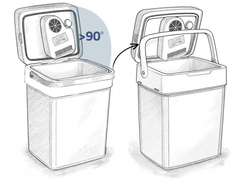 Lodówka turystyczna Berdsen samochodowa 12V/230V USB 26l niebieska 1 szt.