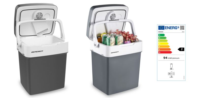 Lodówka turystyczna Berdsen samochodowa 12V/230V USB 29l funkcja grzania 1szt.