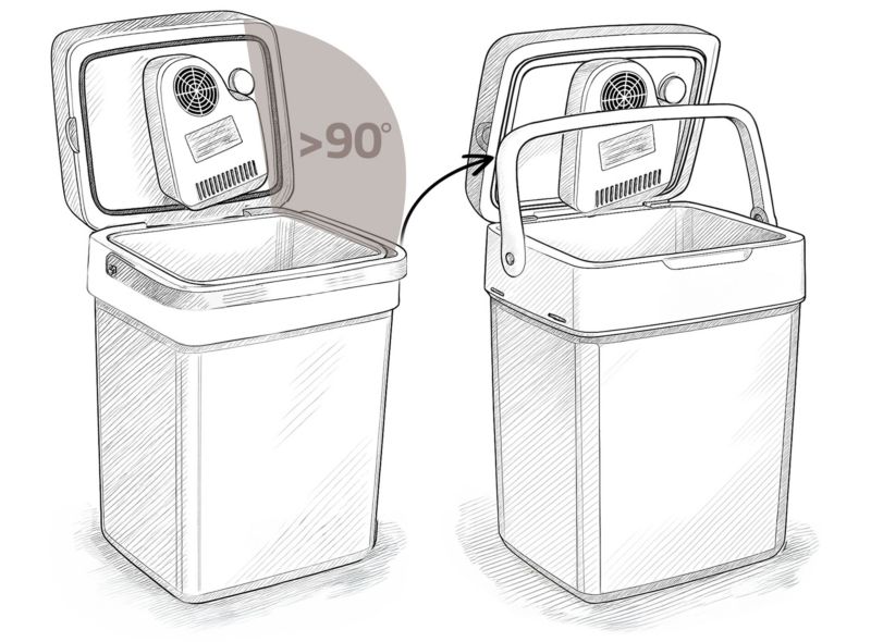 Lodówka turystyczna Berdsen samochodowa 12V/230V USB 29l szara 1 szt.