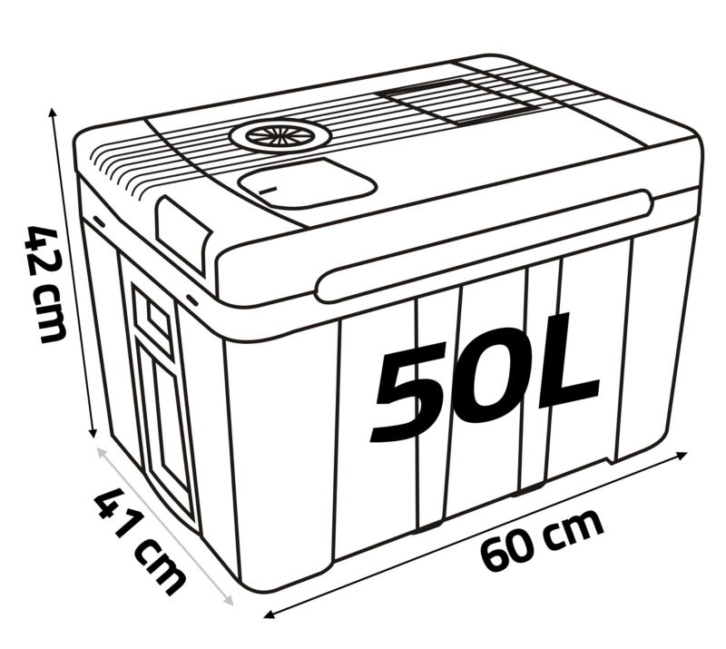 Lodówka turystyczna Berdsen samochodowa 12V/230V USB 50l 1szt.