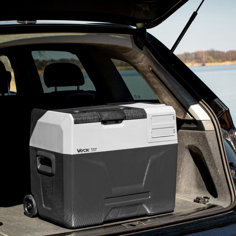 Lodówka turystyczna Vayox VA-T40 kompresorowa samochodowa 12V/24V/230V 40L + akumulator 1 szt.