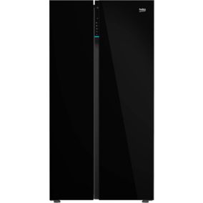 Lodówka Beko SBS GN16314 179 cm czarne szkło