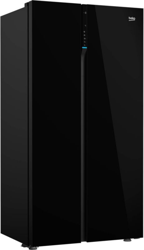 Lodówka Beko SBS GN16314 179 cm czarne szkło