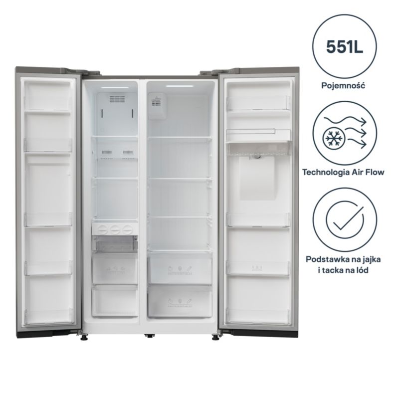 Lodówka GoodHome 90 cm GH90SBSEU