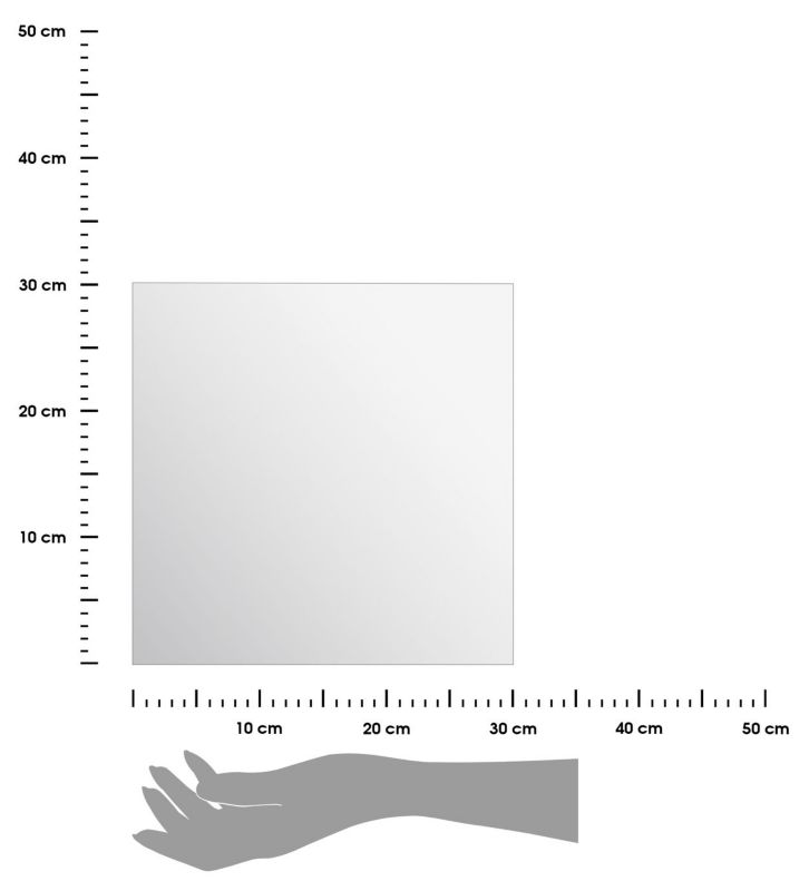 Lustra samoprzylepne 5five Simply Smart 30 x 30 cm 4 sztuki kwadrat 1 kpl.