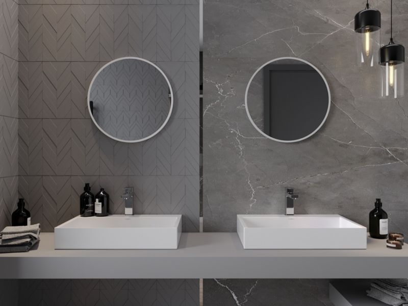 Lustro łazienkowe Mexen Loft białe 40x40 cm 1 szt.