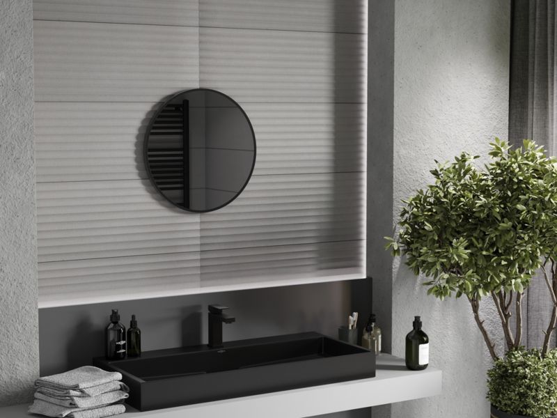 Lustro łazienkowe Mexen Loft czarne 40x40 cm 1 szt.