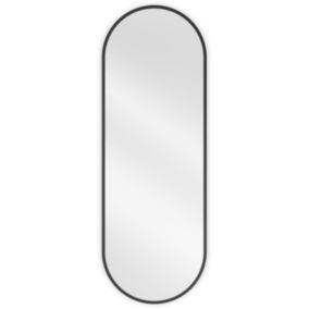 Lustro łazienkowe owalne Mexen Loft czarne 100x35 cm 1 szt.