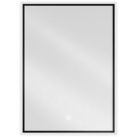 Lustro łazienkowe podświetlane Mexen Erma czarne 50x70 cm 1 szt.