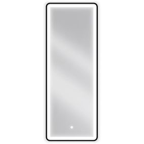 Lustro łazienkowe prostokątne Mexen Coro czarne 45x120 cm 1 szt.