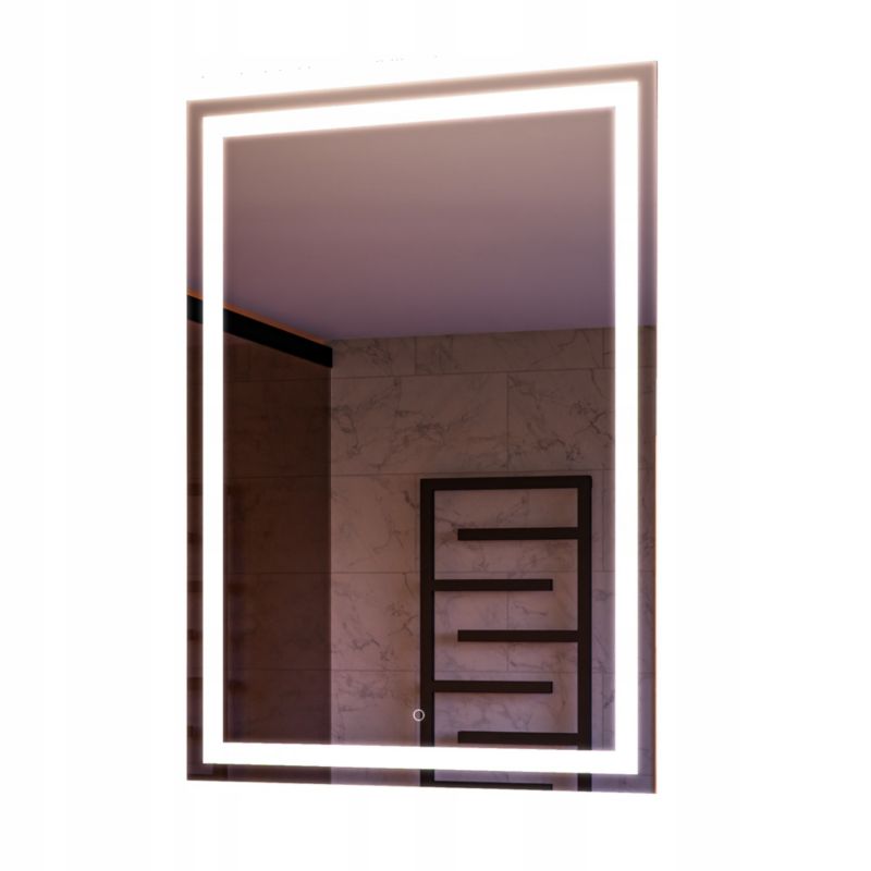 Lustro Łazienkowe stylowelustro prostokątne 50CMx70CM z LED 1szt.