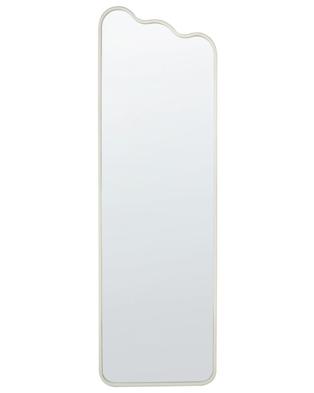 Lustro ścienne Abzac 45 cm 145 cm Metal Złamana biel 1 szt.