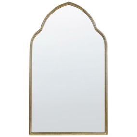 Lustro ścienne Aconchi 54 cm 100 cm Metal Złoty 1 szt.