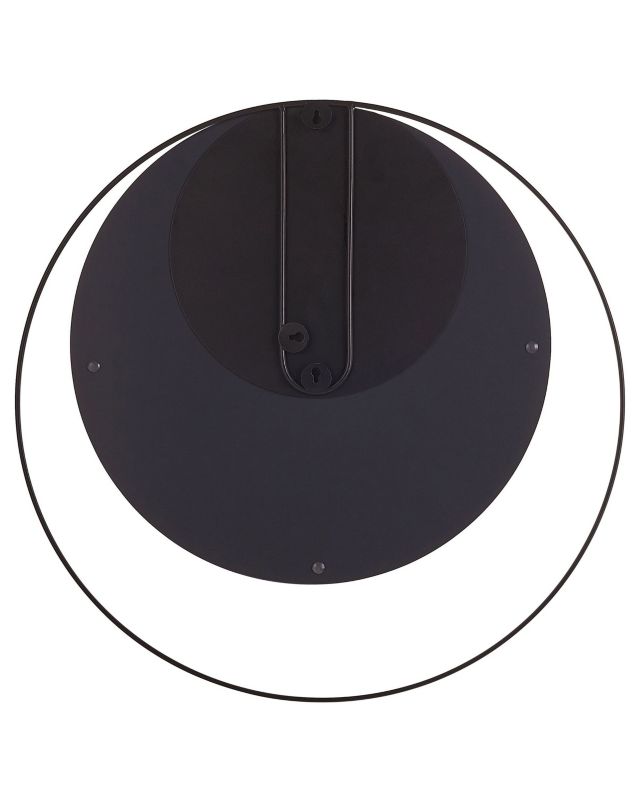Lustro ścienne Agde 50 cm 50 cm Metal Czarny 1 szt.