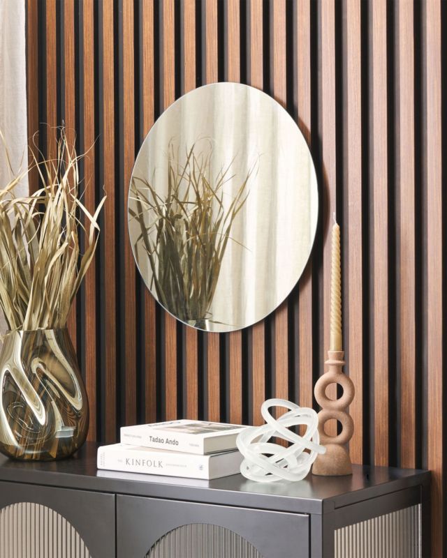 Lustro ścienne Agen 50 cm 50 cm Srebrny 1 szt.