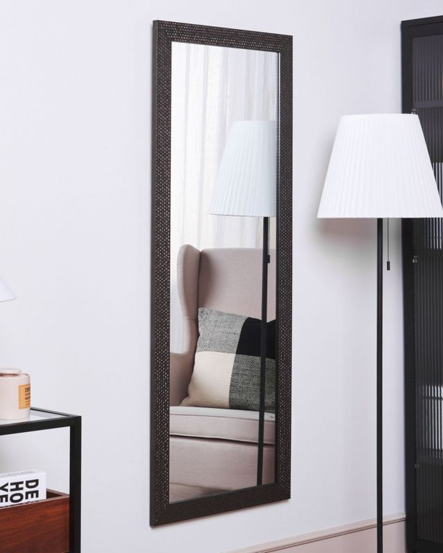 Lustro ścienne Ajaccio 50 cm 130 cm Srebrny 1 szt.