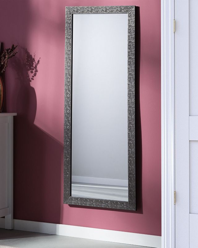 Lustro ścienne Ajaccio 50 cm 130 cm Srebrny 1 szt.