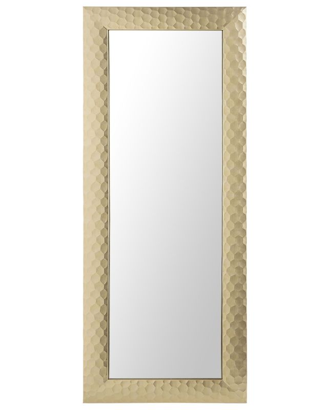 Lustro ścienne Antibes 50 cm 130 cm Złoty 1 szt.