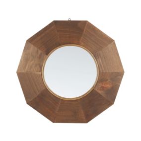Lustro ścienne Asem 60 cm 60 cm Drewno Brązowy 1 szt.