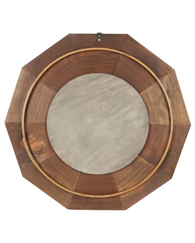 Lustro ścienne Asem 60 cm 60 cm Drewno Brązowy 1 szt.