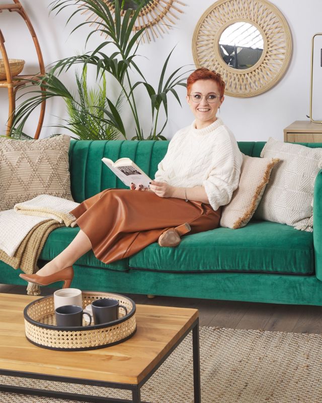 Lustro ścienne Bacata 60 cm 60 cm Drewno bambusowe Naturalny 1 szt.