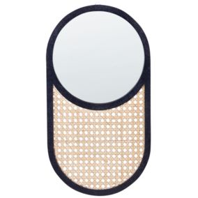 Lustro ścienne Baleal 30 cm 56 cm Rattan Naturalny 1 szt.