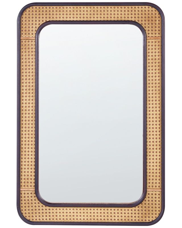Lustro ścienne Bernas 60 cm 90 cm Naturalny 1 szt.
