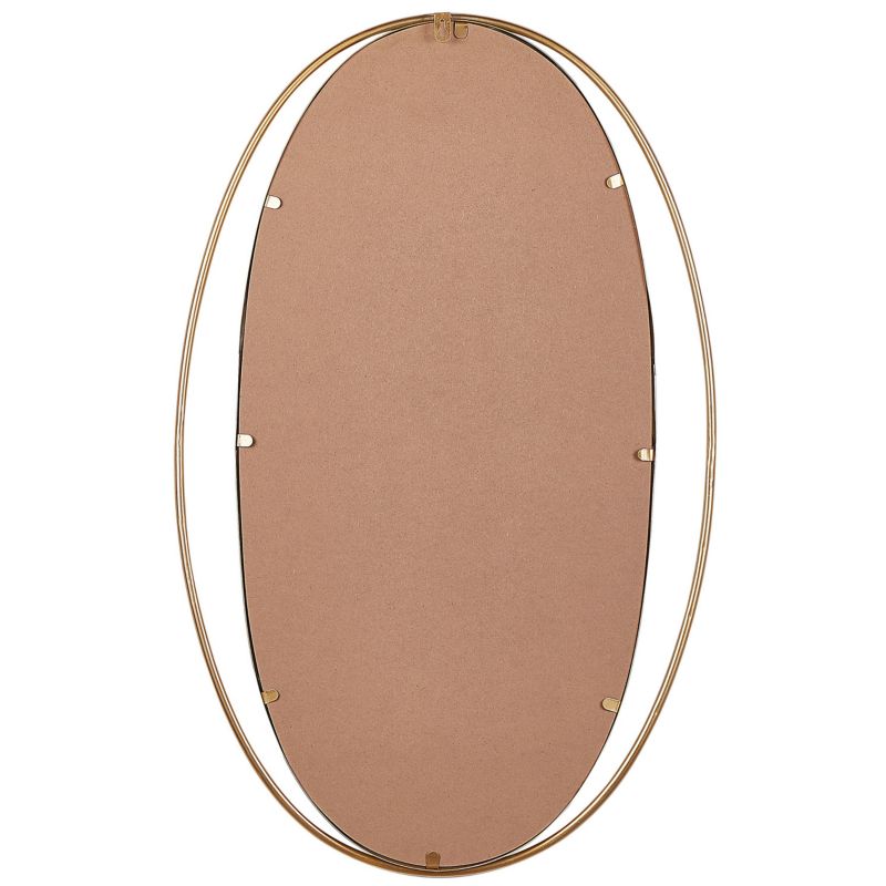 Lustro ścienne Besson 55 cm 90 cm Metal Złoty 1 szt.