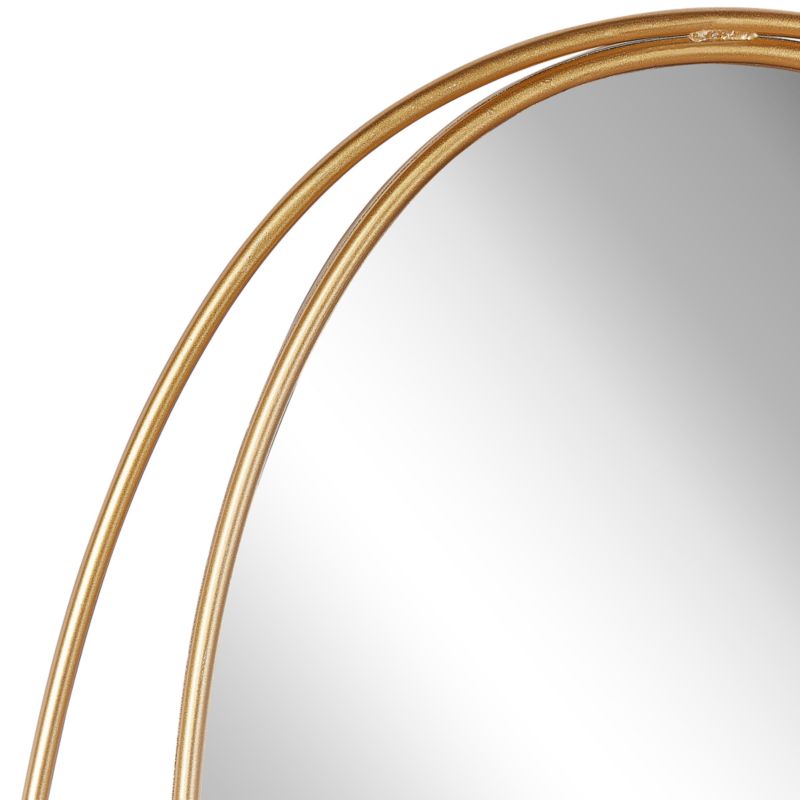 Lustro ścienne Besson 55 cm 90 cm Metal Złoty 1 szt.