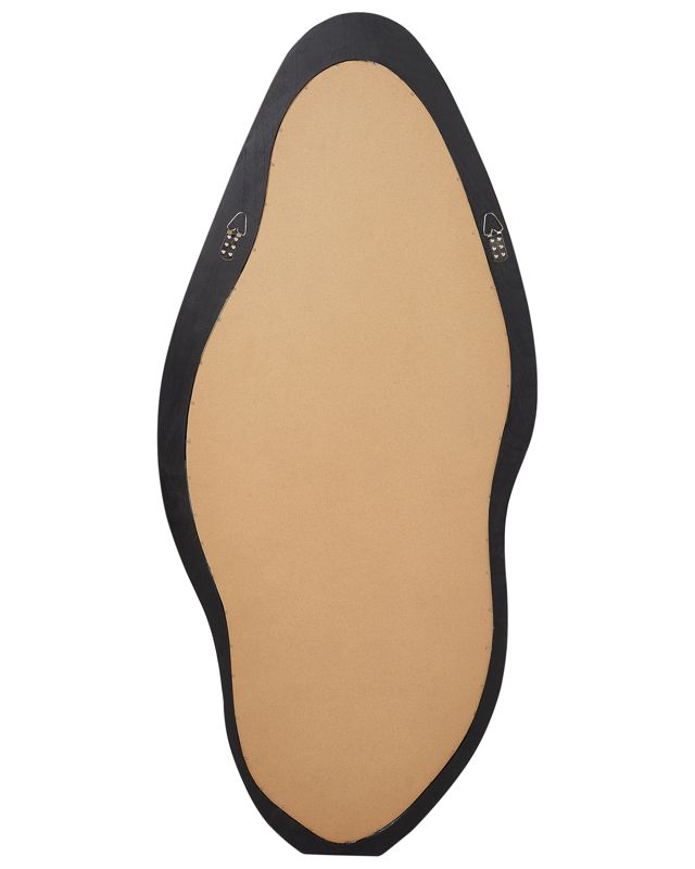 Lustro ścienne Blet 80 cm 180 cm Drewno Czarny 1 szt.