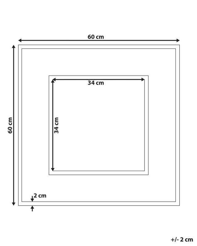 Lustro ścienne Boise 60 cm 60 cm Drewno Ciemne drewno 1 szt.