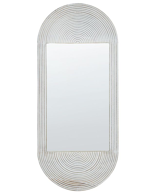 Lustro ścienne Briant 56 cm 130 cm Drewno Biały 1 szt.