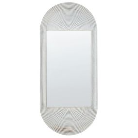 Lustro ścienne Briant 56 cm 130 cm Drewno Biały 1 szt.
