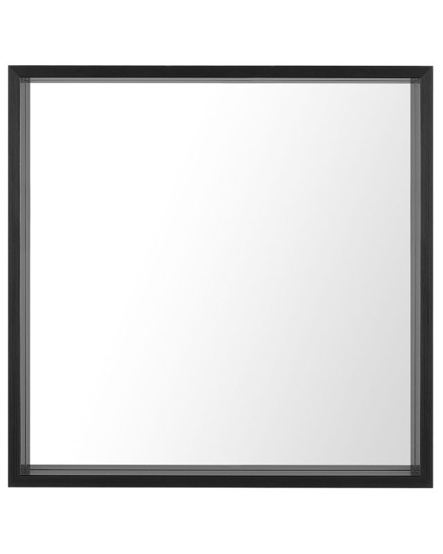Lustro ścienne Brignoles 50 cm 50 cm Czarny 1 szt.